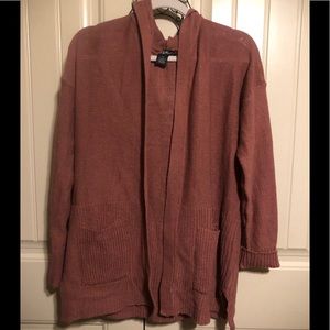 Hooded pink jacket sweater